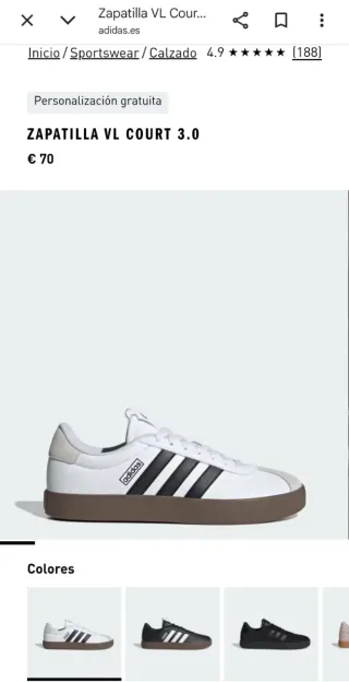 Zapatillas Adidas VL Court 3.0