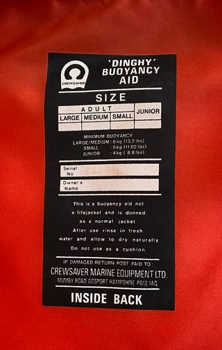 Giubbotto salvataggio Crewsaver