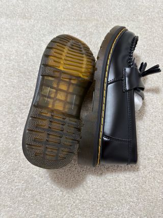 Dr Martens Mocasines Negros Cuero con Caja Nuevos