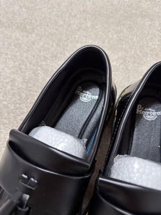 Dr Martens Mocasines Negros Cuero con Caja Nuevos