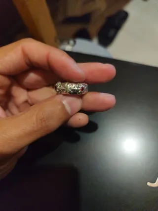 Anillo Kuurth Sagrado con Piedra Roja plata 925