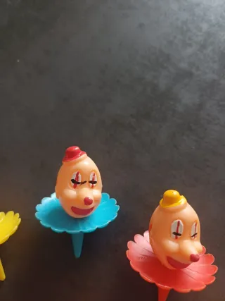 8 Figuras Vintage Payasos Decoración Tartas
