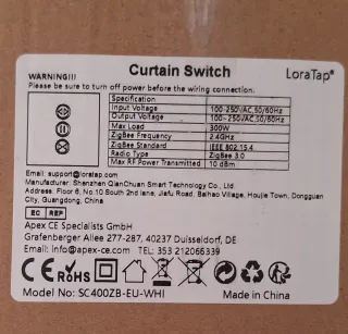 Interruptor persiana wifi ZigBee