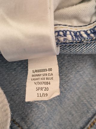 GAP jeans Uomo "Skinny Light ice Blu" W 34 L 32