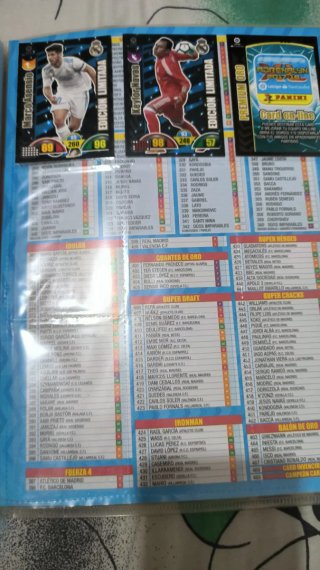 Álbum casi completo Adrenalyn 2017-18 LaLiga