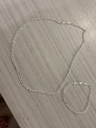 Parure Argento 925 Collana e Bracciale