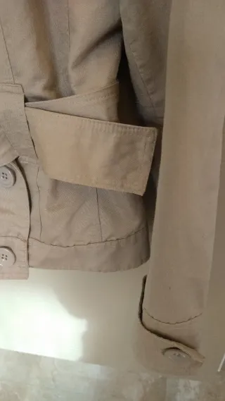 Trench CULTUS beige cotone e lino Made in Italy
