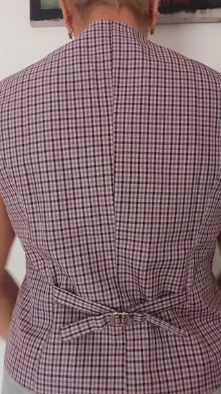 Chaleco cuadros mujer Talla L sin estrenar