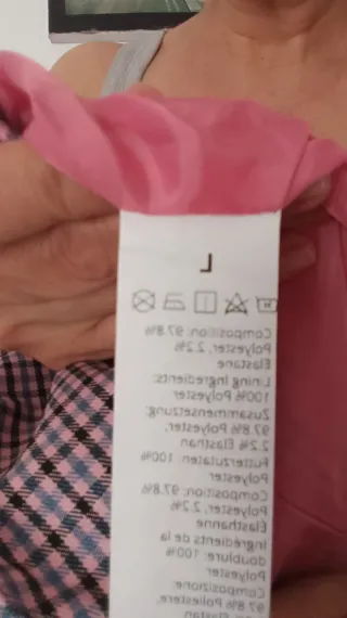 Chaleco cuadros mujer Talla L sin estrenar