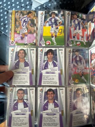 Lote cromos Real Valladolid C.F.