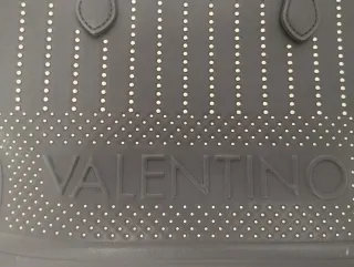 Bolso shopper negro Valentino tachuelas