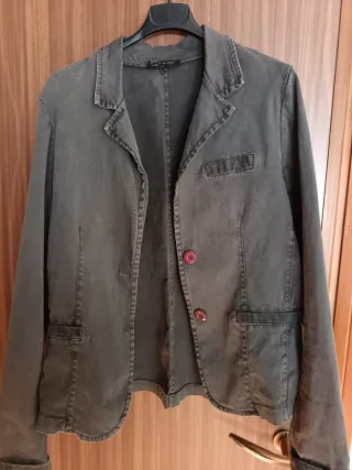 Giacca donna grigio-nero slavato