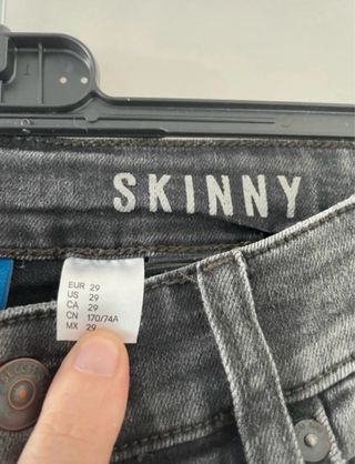 Set 2 jeans uomo skinny neri strappati