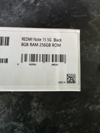 Xiaomi Redmi Note 15 5G 256GB Negro