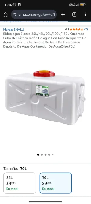 Bidón Poliéster 80L