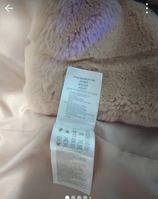 Giacca finta pelliccia beige taglia S