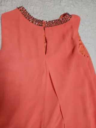 Vestido Fiesta El Corte Inglés Coral  Es de gasa