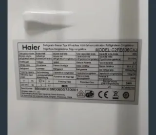 Baldas y cajón congelador Haier