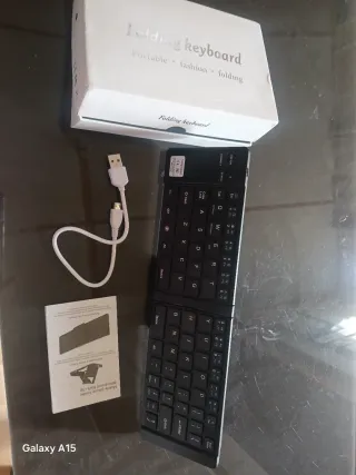 Teclado Plegable Portátil Bluetooth Android