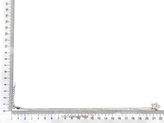 gargantilla plata 925mm con piedra con circonita 22cm