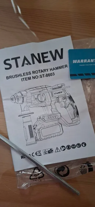 Taladro percutor STANEW 20V, 2 baterías de litio