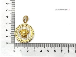 colgante oro 18k con piedra con circonita