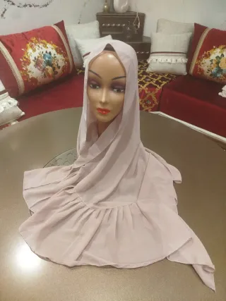Hijab Chiffon con Volantes