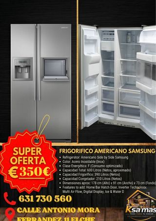 Frigorífico Americano Samsung Inox