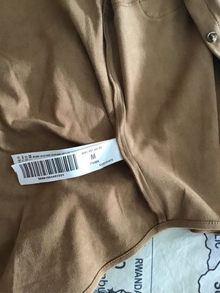 Camisa ante sintético elástico Talla M