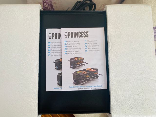 Raclette Princess Piano 4 perso | Grill + Plancha