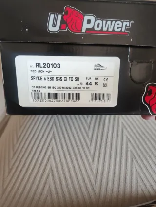 Zapatos de seguridad U-Power Marrón/Beige