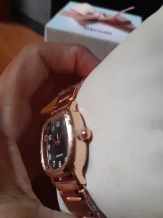 Orologio donna nero e oro rosato