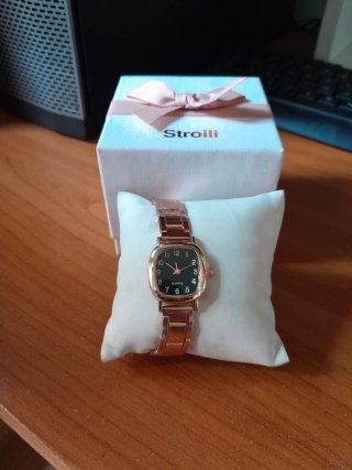 Orologio donna nero e oro rosato