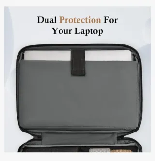 Maletín portátil negro impermeable