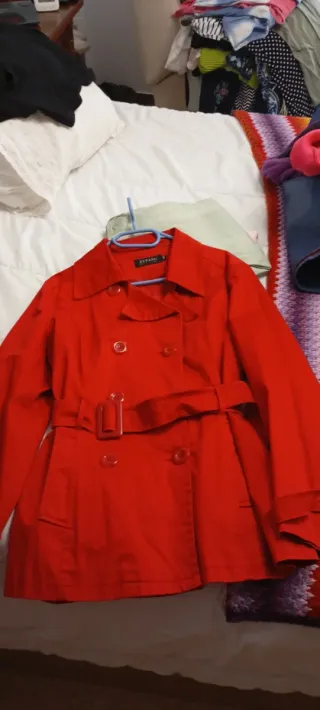 Parka XUFANG Mujer Primavera Roja