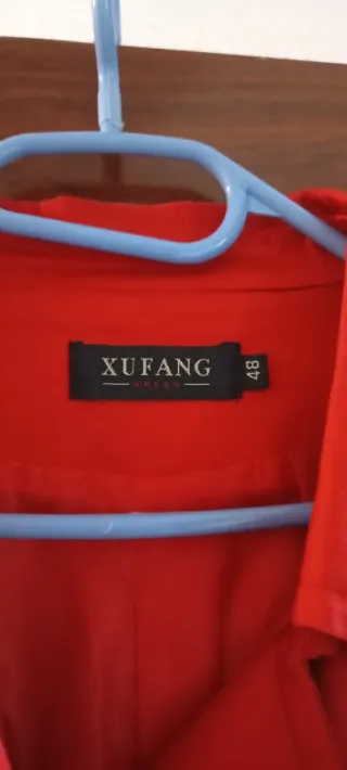 Parka XUFANG Mujer Primavera Roja