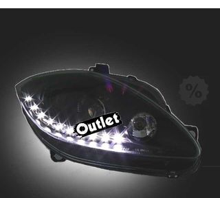 FE FARO DCH SEAT LEON ALTEA TOLEDO 04-09 LUZ DIURNA LED FOND