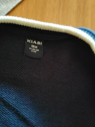 Giacca stile college bambino blu