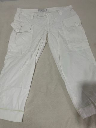 Pantalones Talla 44 Negro y Azul y marron