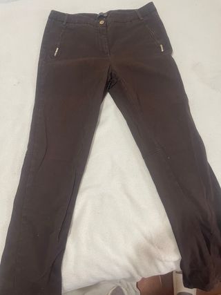 Pantalones Talla 44 Negro y Azul y marron