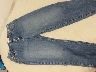 Pantalones Talla 44 Negro y Azul y marron