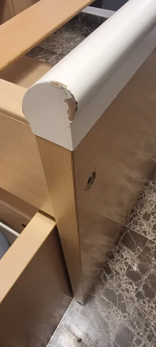 Cama nido de madera y metal