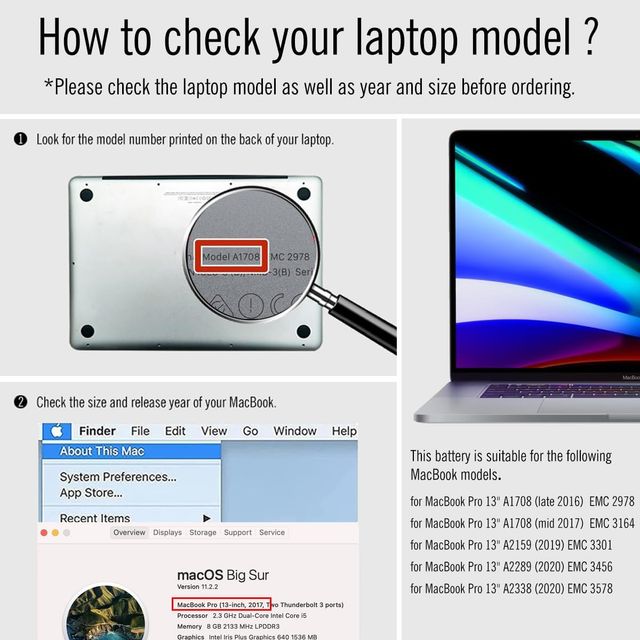 NUEVA Batería MacBook Pro 13" BLESYS A1713