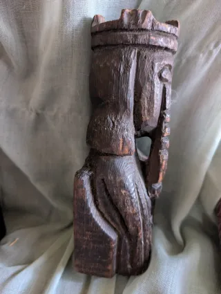 Pareja Sujetalibros Madera Reyes Católicos