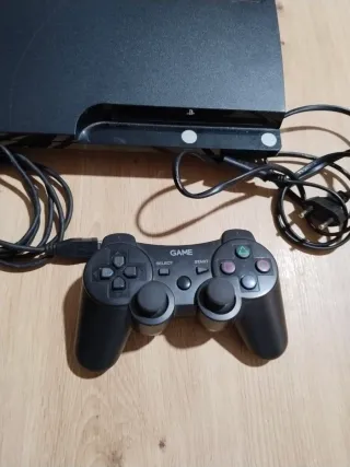Ps3 Slim 500gb Negra + Mando y Cables