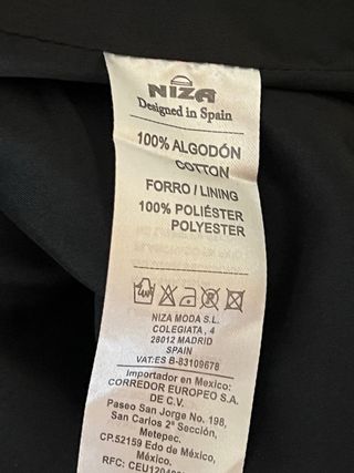 Gabardina Niza y vestido a estrenar