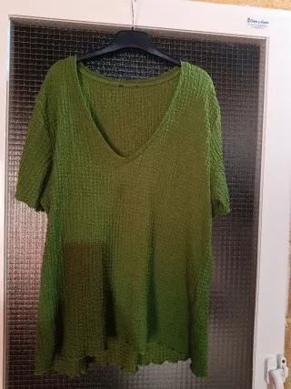 Camiseta Talla Grande 50/5XL Verde Oliva