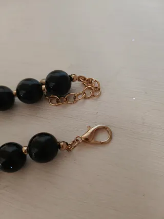 Collana design moderno nero e grigio