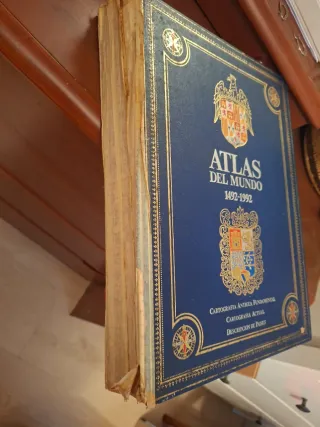 ATLAS DEL MUNDO 1492-1992 Cartografía Antigua F...