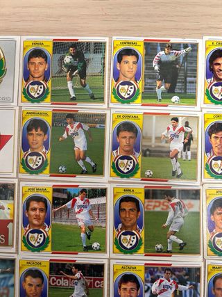Lote 19 cromos Rayo Vallecano Liga Este 96/97